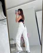 CIRTLI PANTOLON BEYAZ