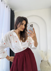 Rose Etek Takım Bordo
