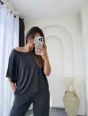 Oysho Kayıkyaka Takım Antrasit