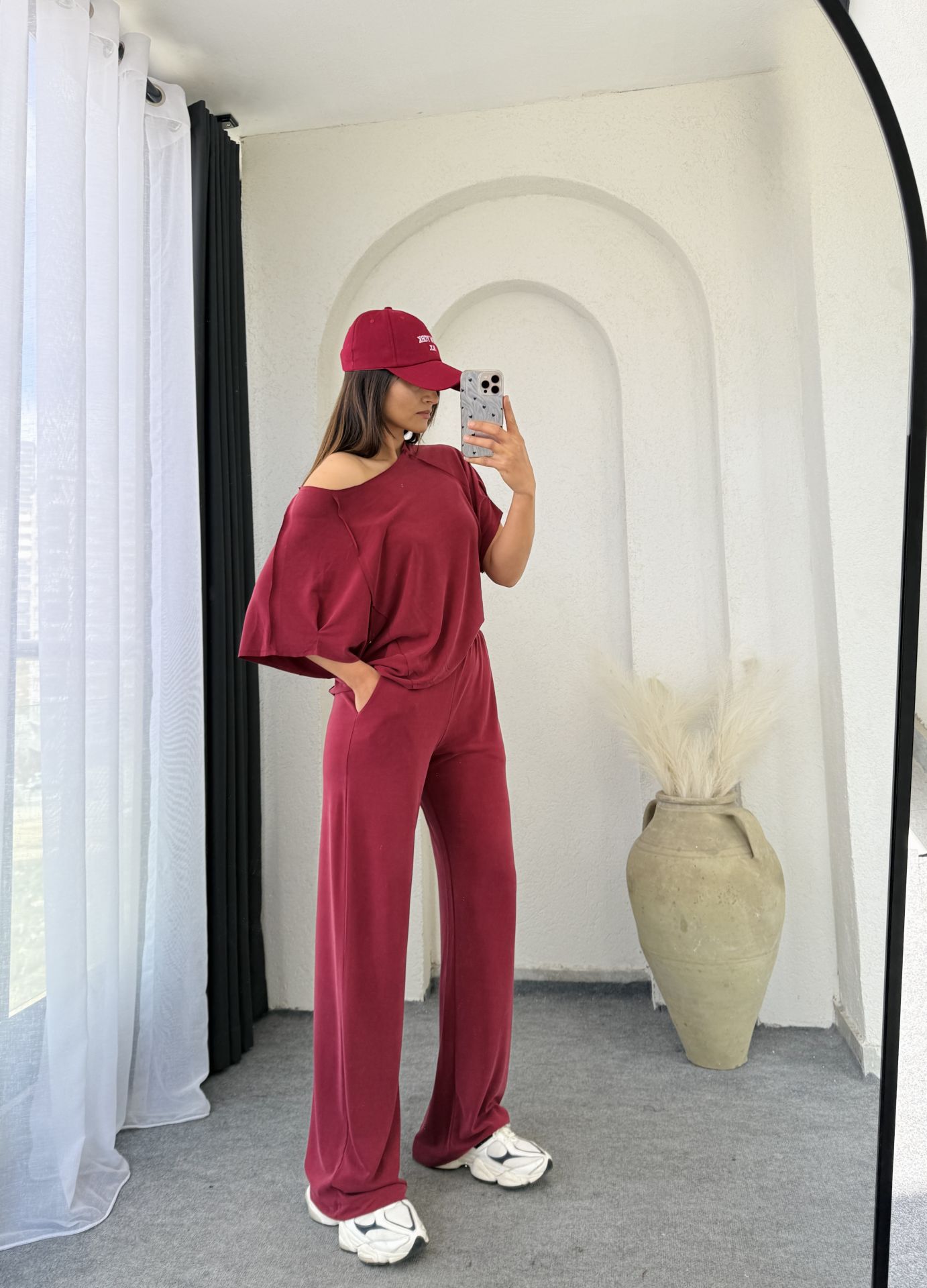 Oysho Kayıkyaka Takım Bordo