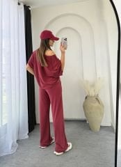 Oysho Kayıkyaka Takım Bordo