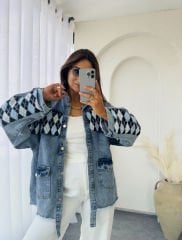 TWİST MODEL KOT CEKET