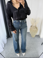 Zara Saten Gömlek Siyah