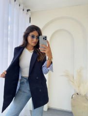 TASARIM BLAZER LACİVERT