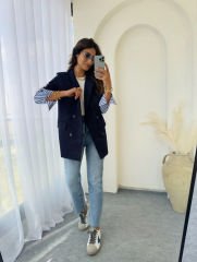 TASARIM BLAZER LACİVERT