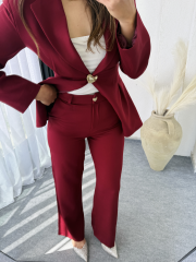 Belisa Takım Elbise Bordo