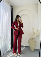 Belisa Takım Elbise Bordo