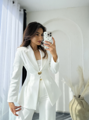 Belisa Takım Elbise Beyaz