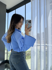 Marka Model Poplin Gömlek Mavi