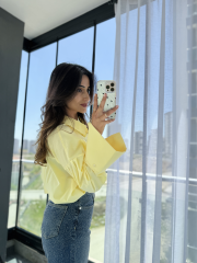 Marka Model Poplin Gömlek Sarı