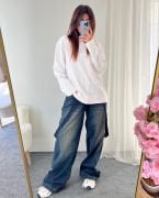 KUŞAKLI BAGGY JEANS