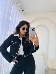 TÜVİT BLAZER SİYAH
