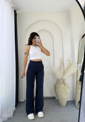Zara Pensli Tensel Palazzo Lacivert