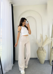 Zara Pensli Tensel Palazzo Krem