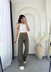 Zara Pensli Tensel Palazzo Haki