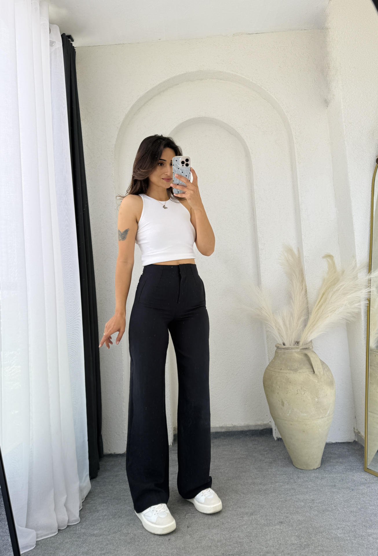 Zara Pensli Tensel Palazzo Siyah