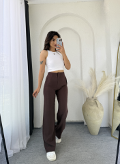 Zara Pensli Tensel Palazzo Kahverengi