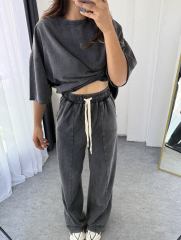 Eskitme Oversize Takım Antrasit