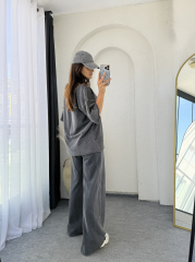 Eskitme Oversize Takım Antrasit