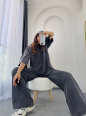 Eskitme Oversize Takım Antrasit