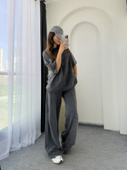 Eskitme Oversize Takım Antrasit