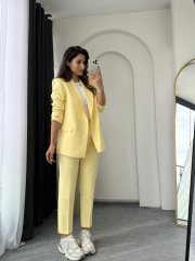 Zara Takım Elbise SoftSarı