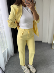 Zara Takım Elbise SoftSarı