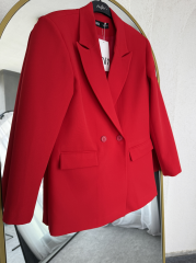 Zara Kırmızı Oversize Blazer