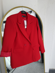 Zara Kırmızı Oversize Blazer