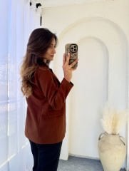 SLİMFİT BLAZER TABA