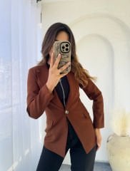 SLİMFİT BLAZER TABA