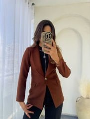 SLİMFİT BLAZER TABA