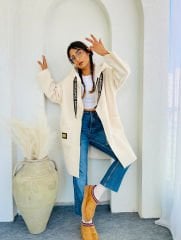 TWİST MODEL HIRKA KREM