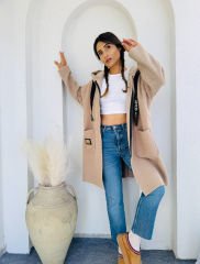 TWİST MODEL HIRKA BEJ