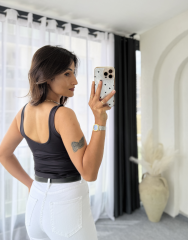 Askılı Bluz Siyah