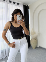 Askılı Bluz Siyah