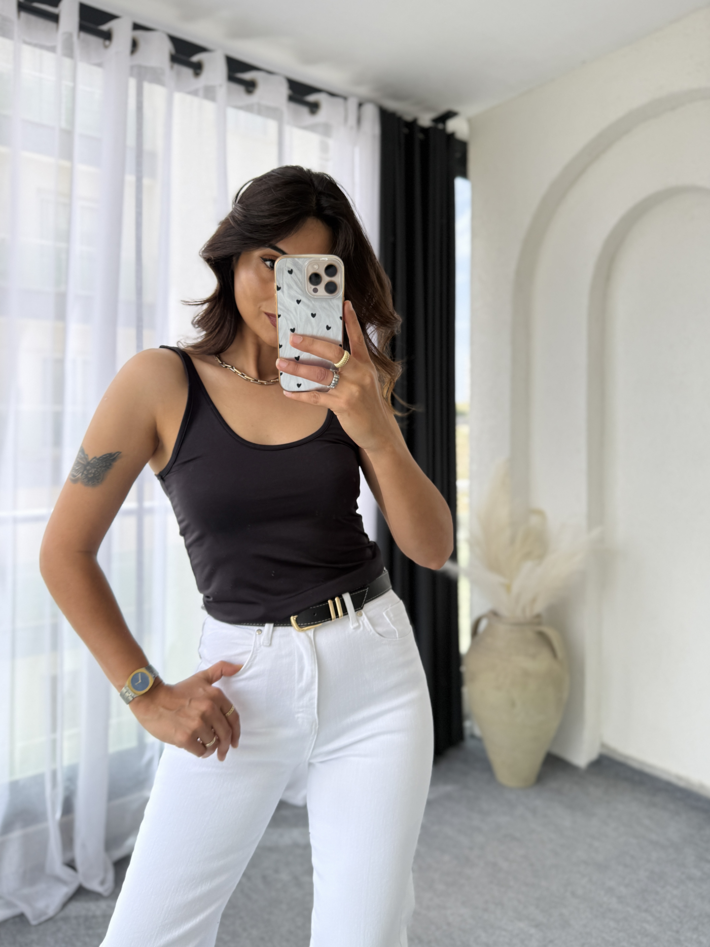 Askılı Bluz Siyah