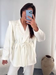 TASARIM BLAZER BEYAZ