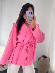 TASARIM BLAZER PEMBE