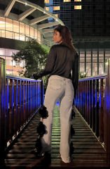 TASARIM GÜLLÜ JEANS