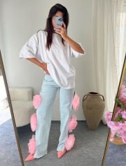 TASARIM GÜLLÜ JEANS