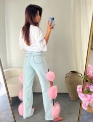 TASARIM GÜLLÜ JEANS