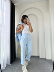 Zara Vatkalı Yelek Takım BebeMavi