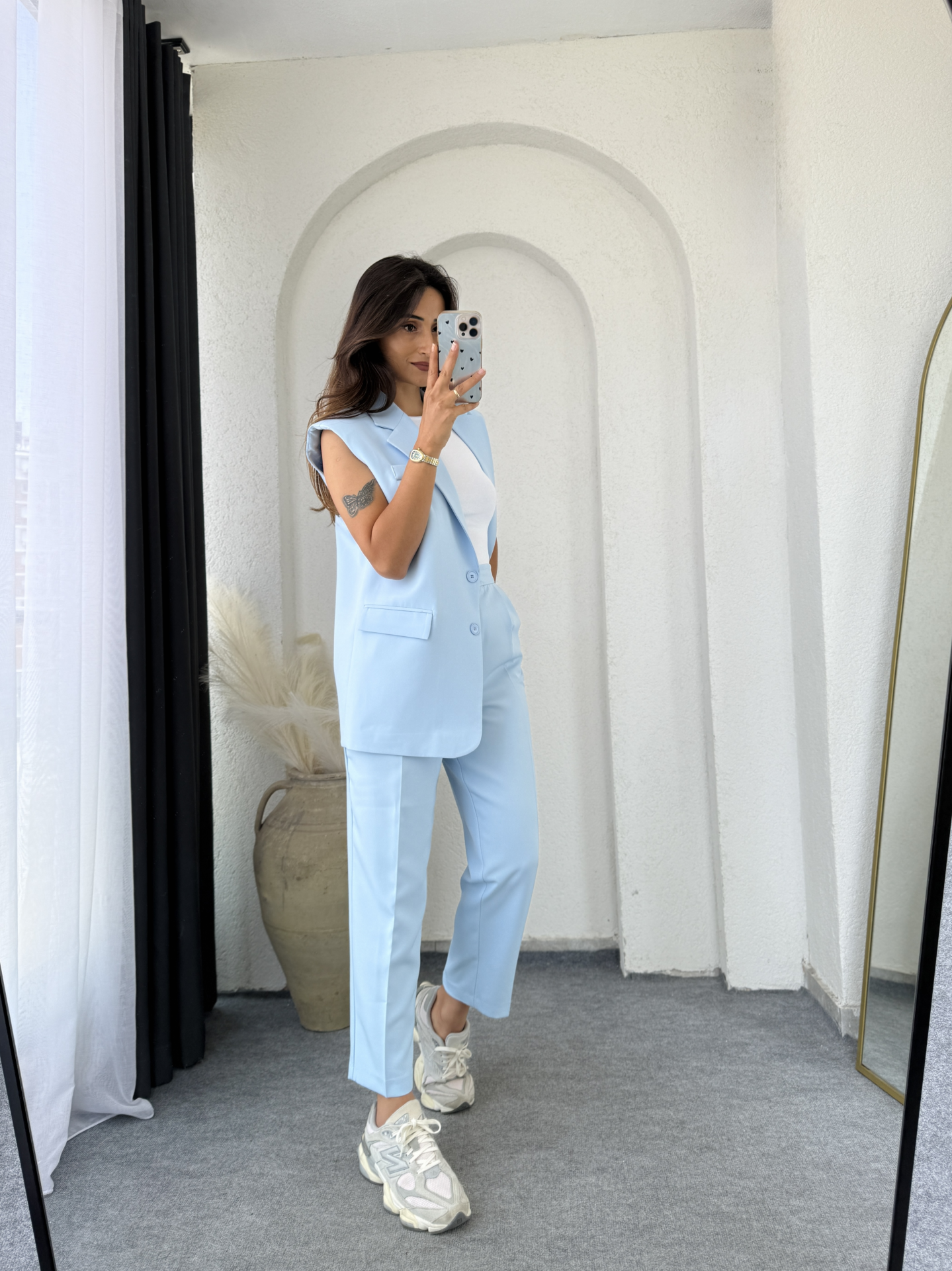 Zara Vatkalı Yelek Takım BebeMavi