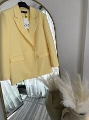Zara Oversize Blazer Sarı