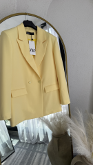 Zara Oversize Blazer Sarı