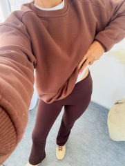West Sweatshırt Acıkahve