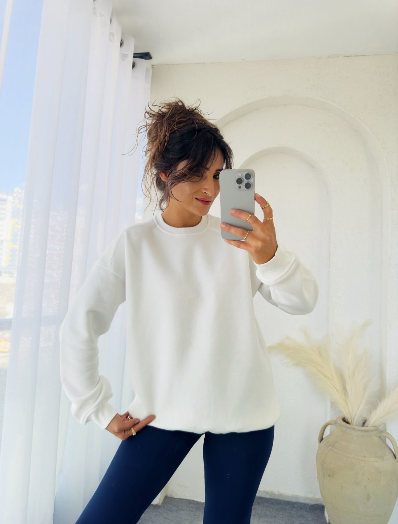 West Sweatshırt Beyaz