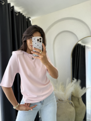 Massimo Vatkalı Tişört SoftPembe