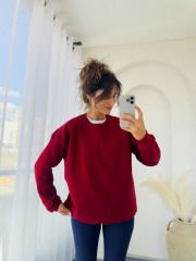 West Sweatshırt Bordo